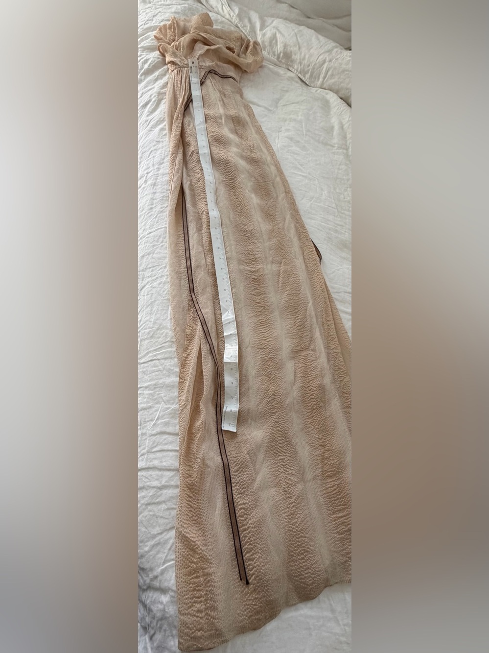 Carolina Herrera Cream Maxi Dress with corset size 0 - Picture 16 of 16